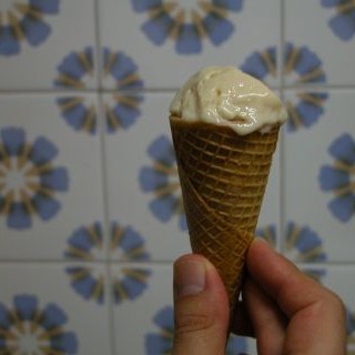 helado vegano de vainilla
